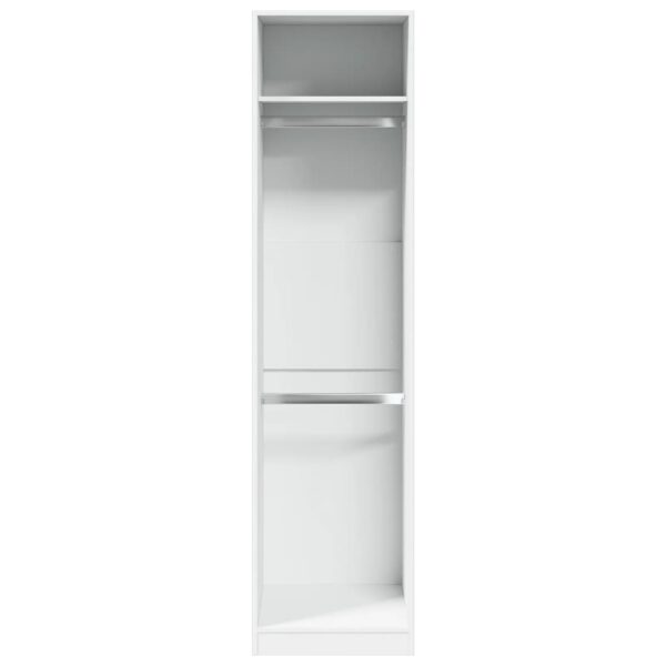 Roupeiro 50x50x200 cm contraplacado branco - Image 3