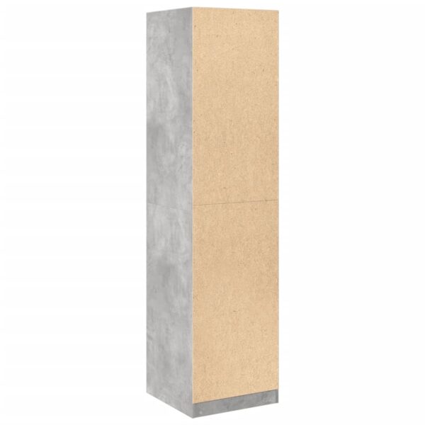 Roupeiro 50x50x200 cm contraplacado cinzento cimento - Image 5