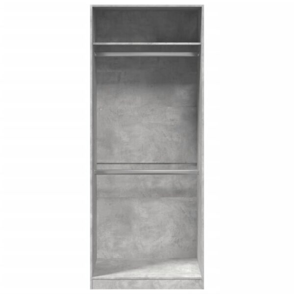 Roupeiro 80x50x200 cm derivados de madeira cinzento cimento - Image 3