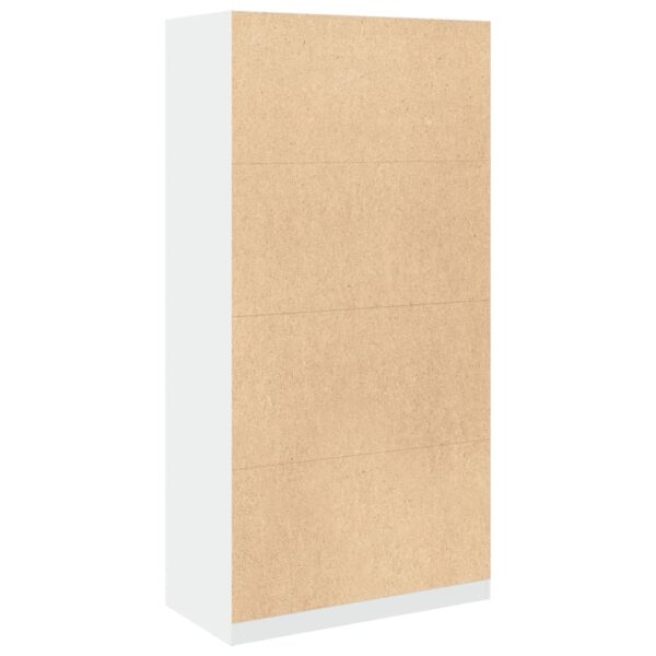 Roupeiro 100x50x200 cm contraplacado branco - Image 5