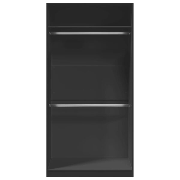 Roupeiro 100x50x200 cm contraplacado preto - Image 3
