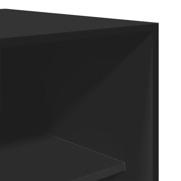 Roupeiro 100x50x200 cm contraplacado preto - Image 6