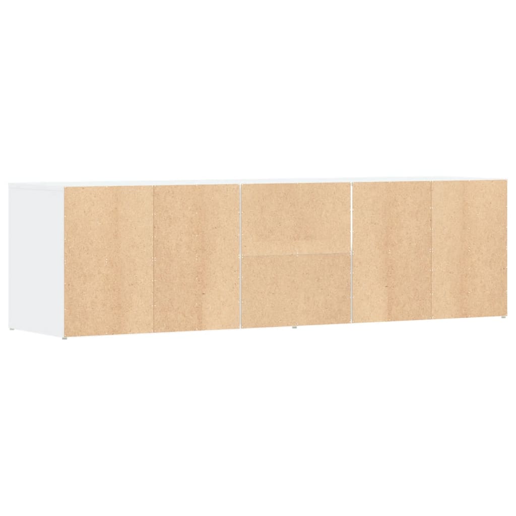 Armário de canto 160x40x45 cm derivados de madeira branco - Image 5