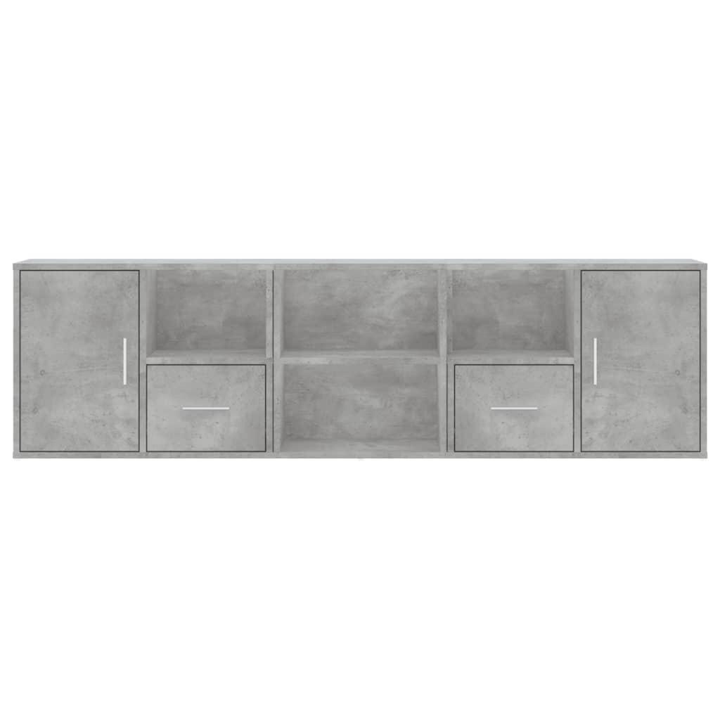 Armário de canto 160x40x45 cm derivados madeira cinza cimento - Image 3