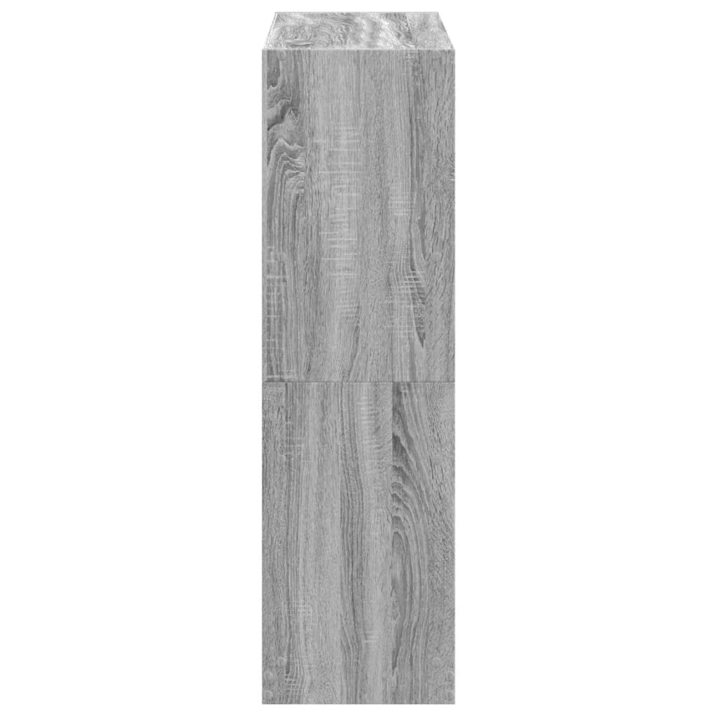 Estante 102x32x108 cm derivados de madeira cinzento sonoma - Image 4