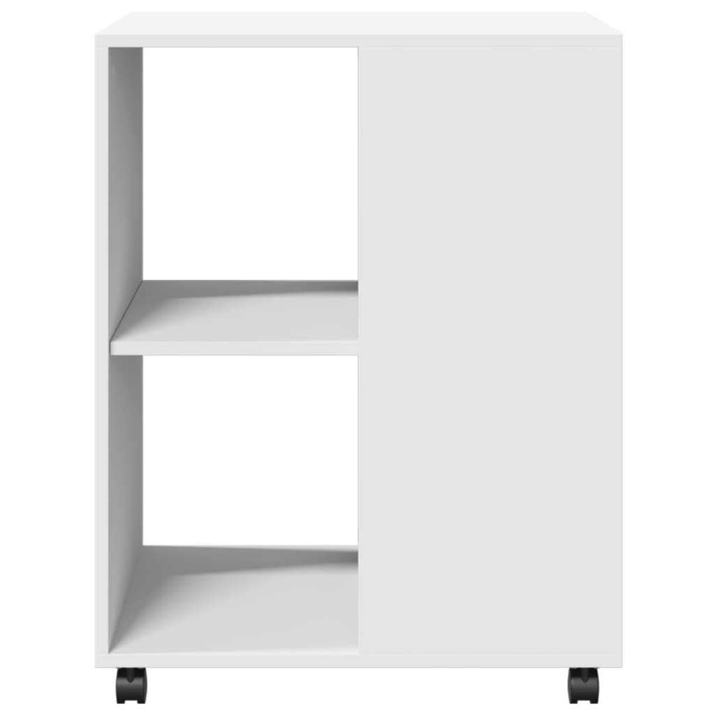 Mesa de apoio c/ rodas 55x60x78 cm derivados de madeira branco - Image 4