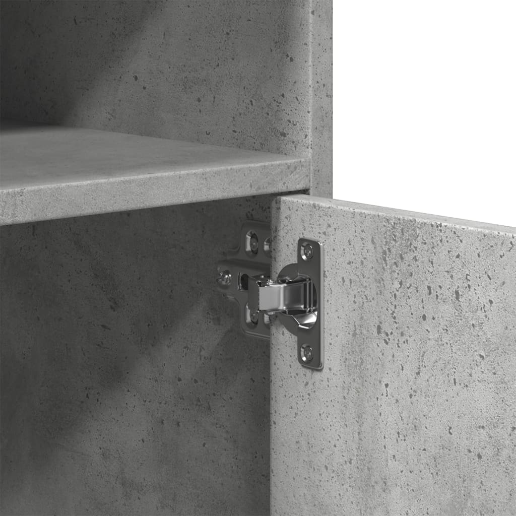 Móvel com rodas 60x48x81 cm deriv. de madeira cinzento cimento - Image 7