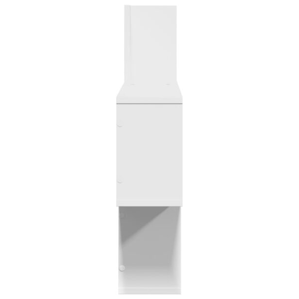 Prateleira de parede 100x15x70 cm derivados de madeira branco - Image 4