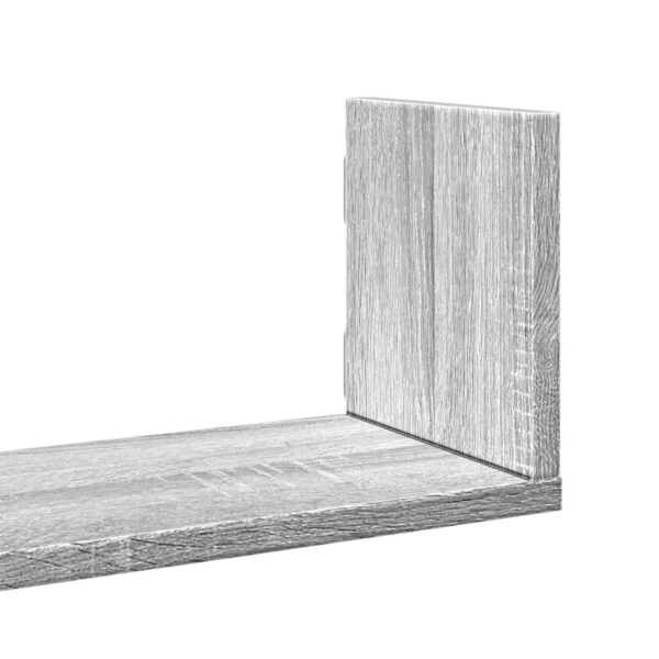 Prateleiras de parede 3 pcs derivados madeira cinzento sonoma - Image 6