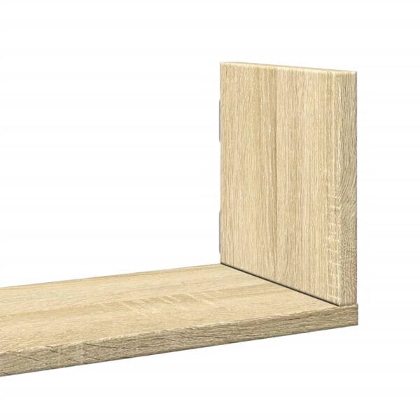 Prateleiras de parede 3 pcs derivados madeira carvalho sonoma - Image 6