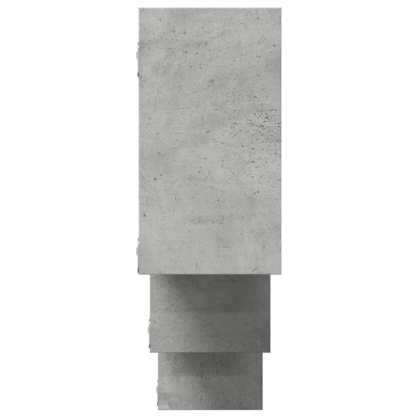 Prateleira parede 159x18x66 cm deriv. madeira cinzento cimento - Image 4