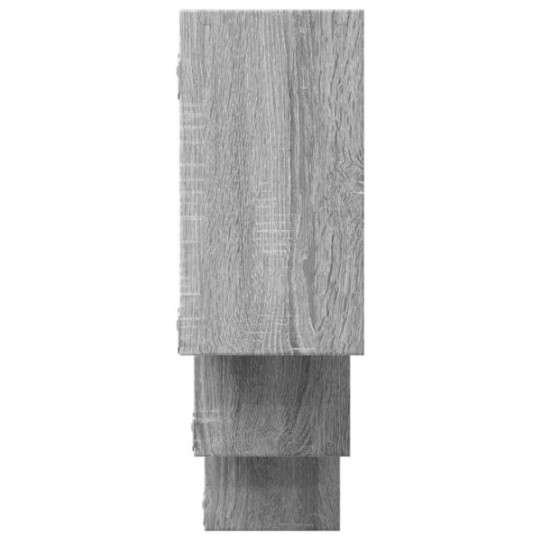 Prateleira parede 159x18x66cm derivados madeira cinzento sonoma - Image 4
