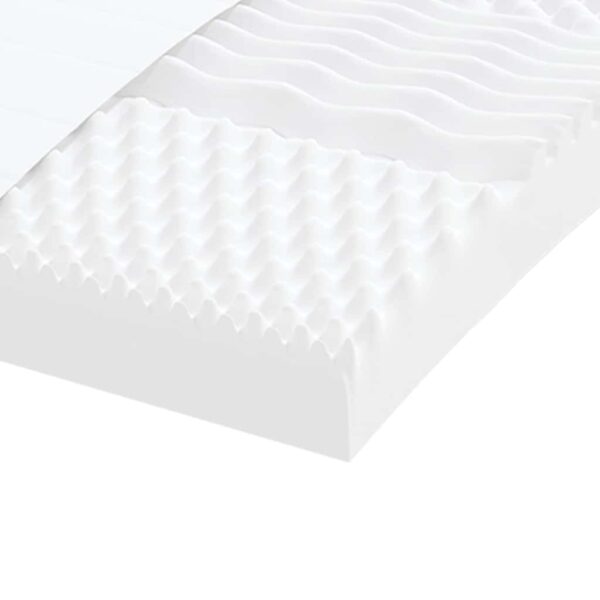 Colchão de espuma 160x210 cm 7 zonas dureza 20 ILD branco - Image 6
