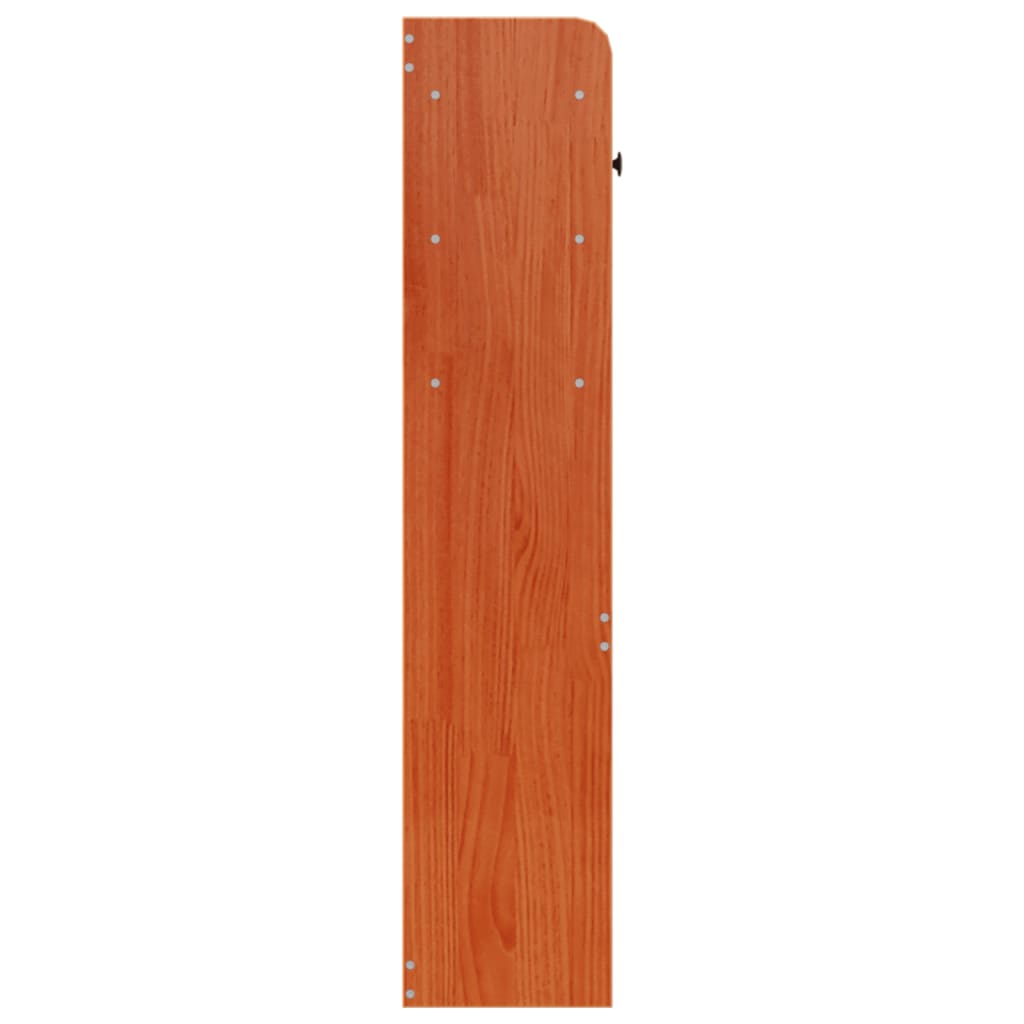 Cabeceira com arrumação 140 cm pinho maciço castanho-mel - Image 4