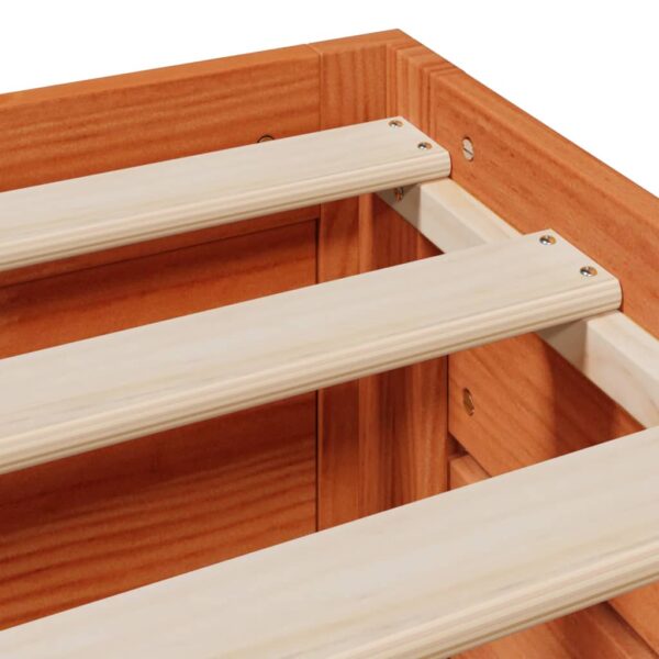 Cama sem colchão com gavetas madeira pinho maciça castanho-mel - Image 10