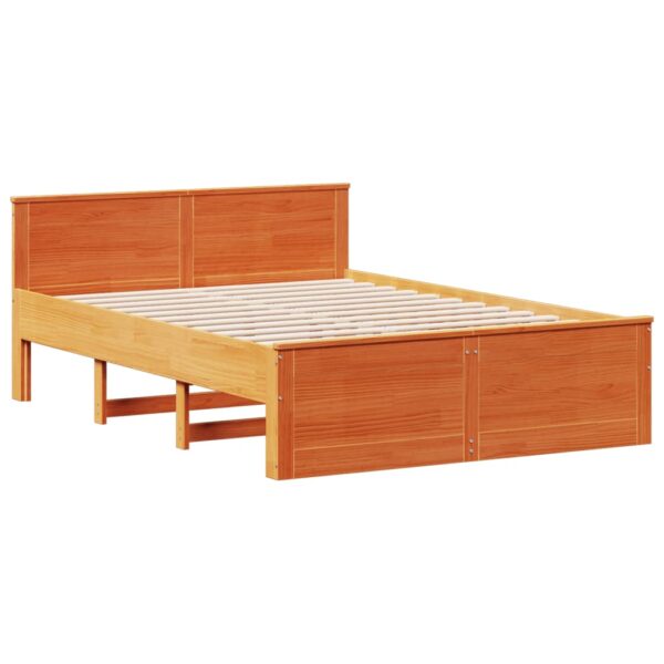 Cama com estante sem colchão 140x200 cm pinho maciço - Image 8