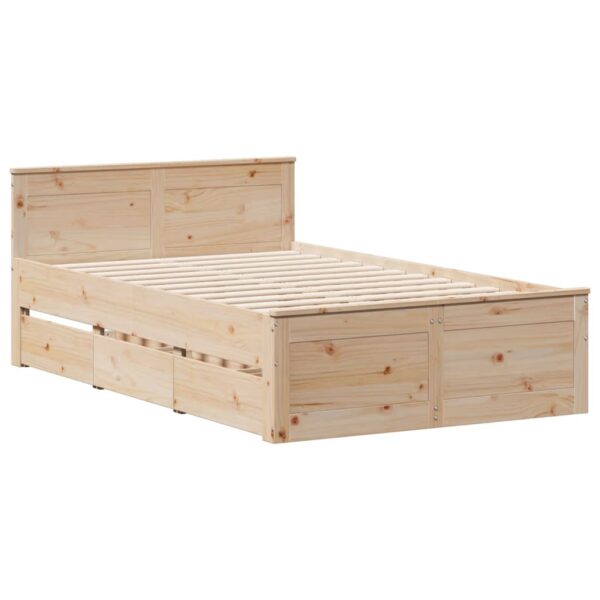 Cama com estante sem colchão 135x190 cm pinho maciço - Image 7