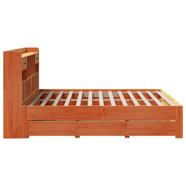 Cama com estante sem colchão 180x200 cm pinho maciço - Image 9