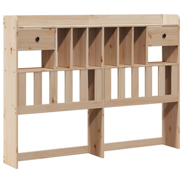 Cama com estante sem colchão 140x190 cm pinho maciço - Image 4