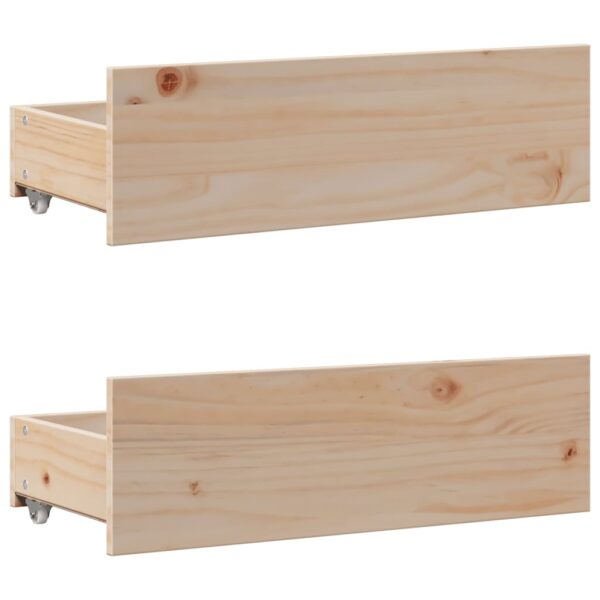 Cama com estante sem colchão 140x190 cm pinho maciço - Image 8