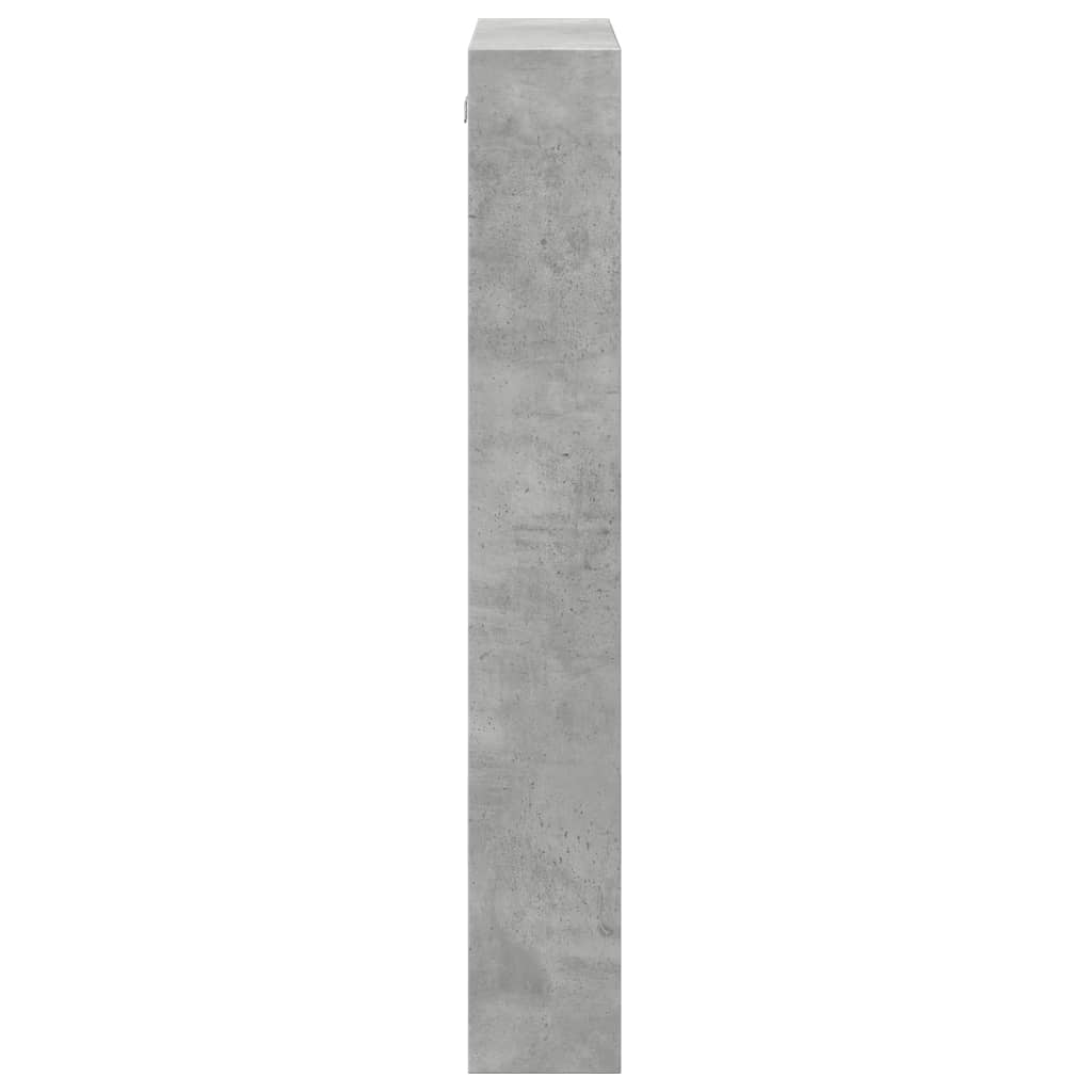 Armário parede 50x15x100 cm derivados madeira cinzento cimento - Image 4