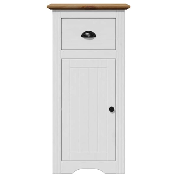 Armário de casa de banho BODO 44x30x90 cm branco e castanho - Image 3