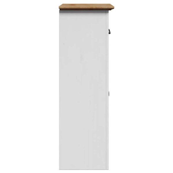 Armário de casa de banho BODO 44x30x90 cm branco e castanho - Image 4