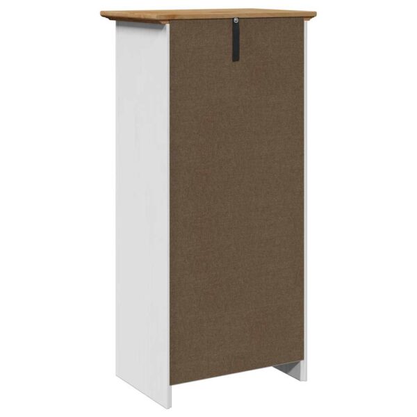 Armário de casa de banho BODO 44x30x90 cm branco e castanho - Image 5