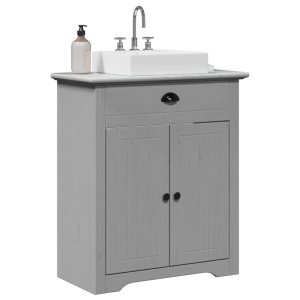 Móvel pia do banheiro BODO cinza 70x35x80 cm