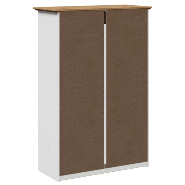Sapateira BODO 80x35x118 cm branco e castanho - Image 6