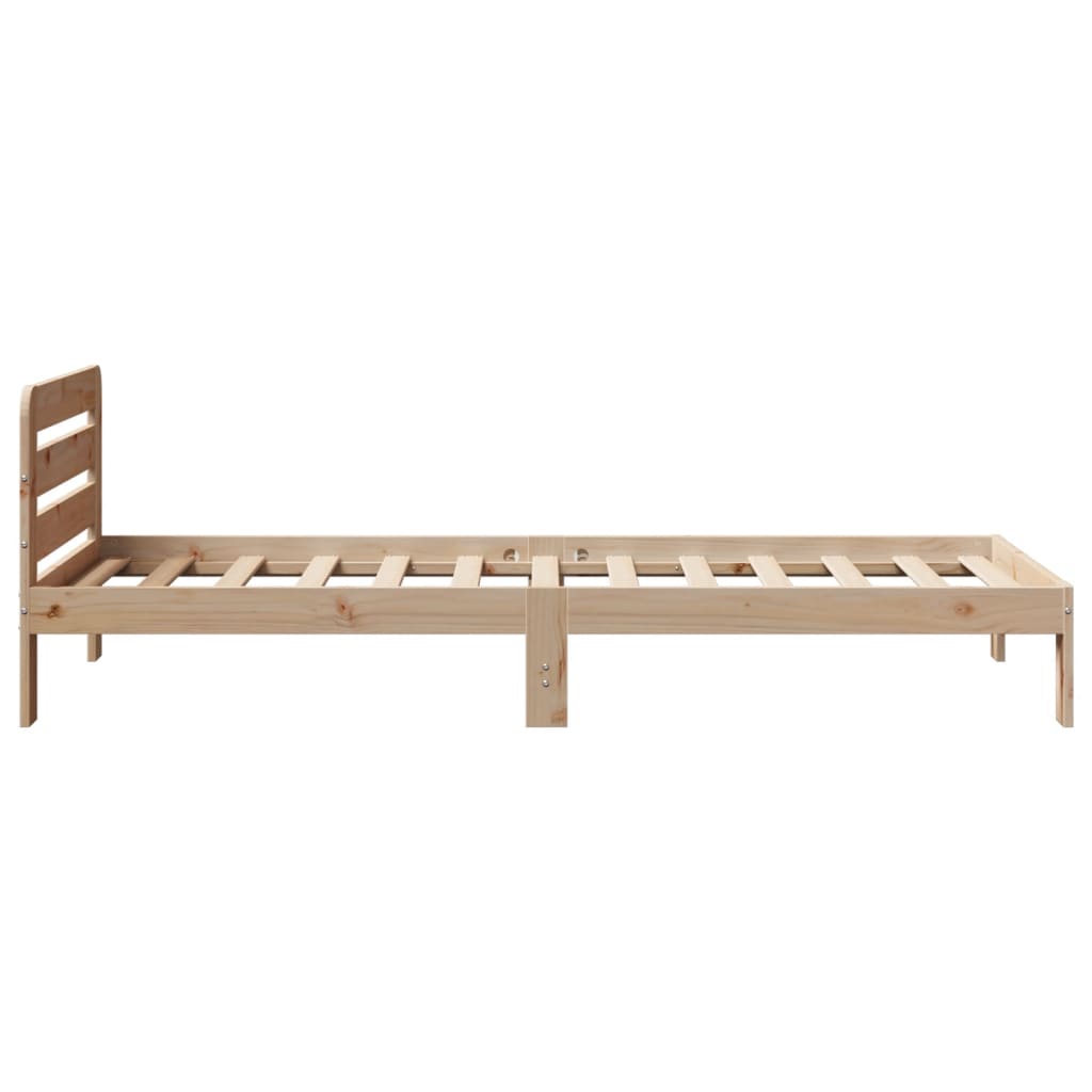 Cama sem colchão 90x190 cm madeira de pinho maciça - Image 4