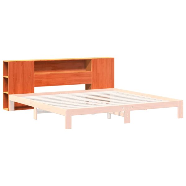 Cabeceira com arrumação 180 cm pinho maciço castanho-mel - Image 6