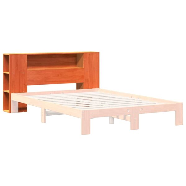 Cabeceira com arrumação 120 cm pinho maciço castanho-mel - Image 6