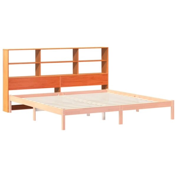 Cabeceira com arrumação 180 cm pinho maciço castanho-mel - Image 6