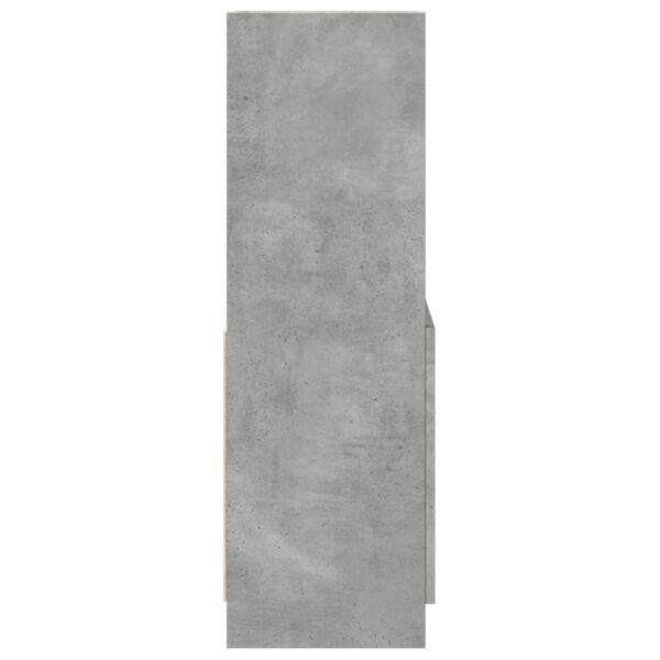 Armário alto 63x33x100 cm derivados de madeira cinzento cimento - Image 5