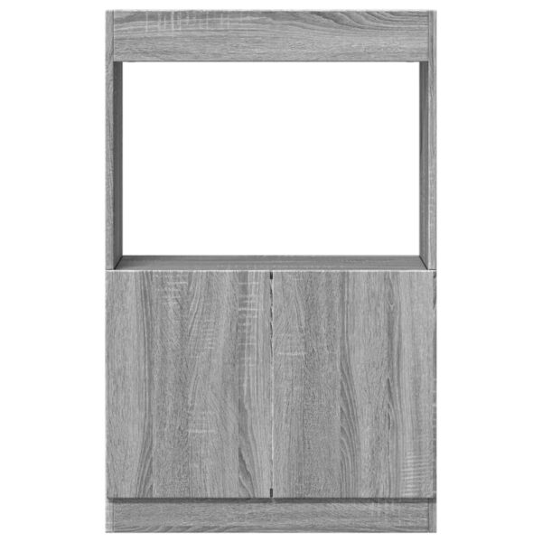 Armário alto 63x33x100 cm derivados de madeira cinzento sonoma - Image 4