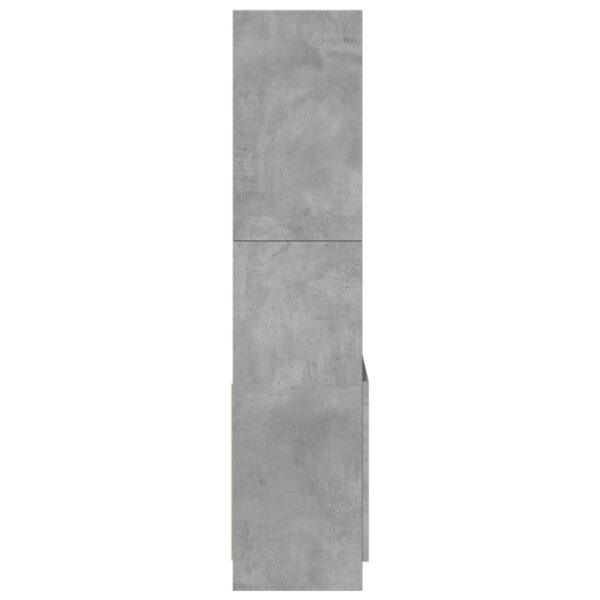 Armário alto 63x33x140 cm derivados de madeira cinzento cimento - Image 5