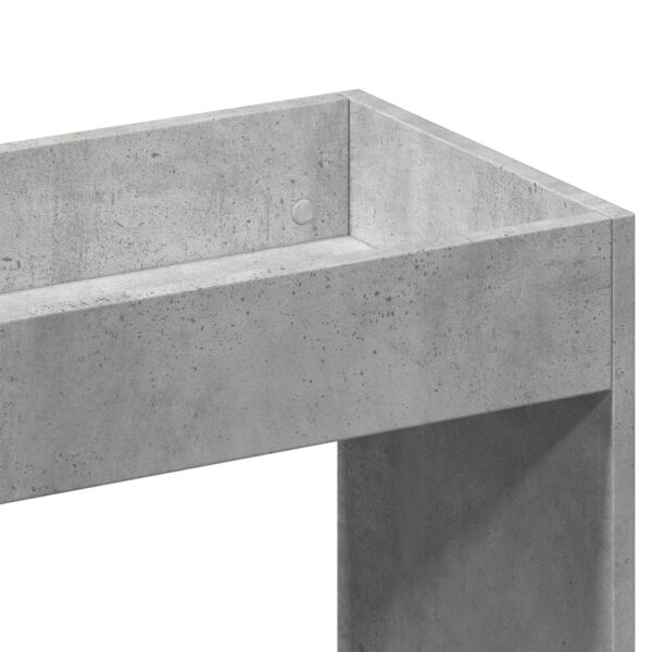 Armário alto 63x33x140 cm derivados de madeira cinzento cimento - Image 8