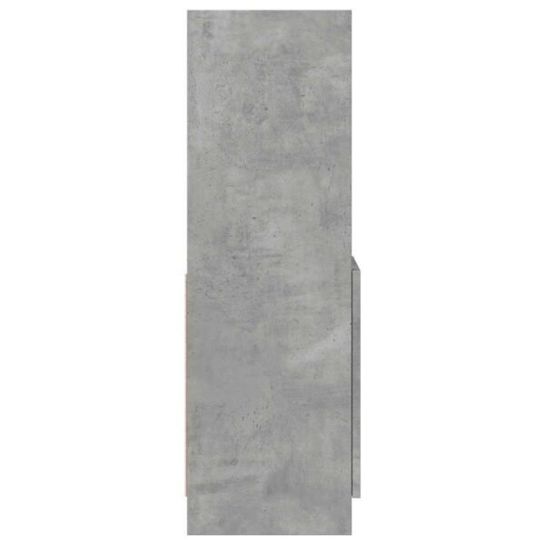 Armário alto 92x33x100 cm derivados de madeira cinzento cimento - Image 5