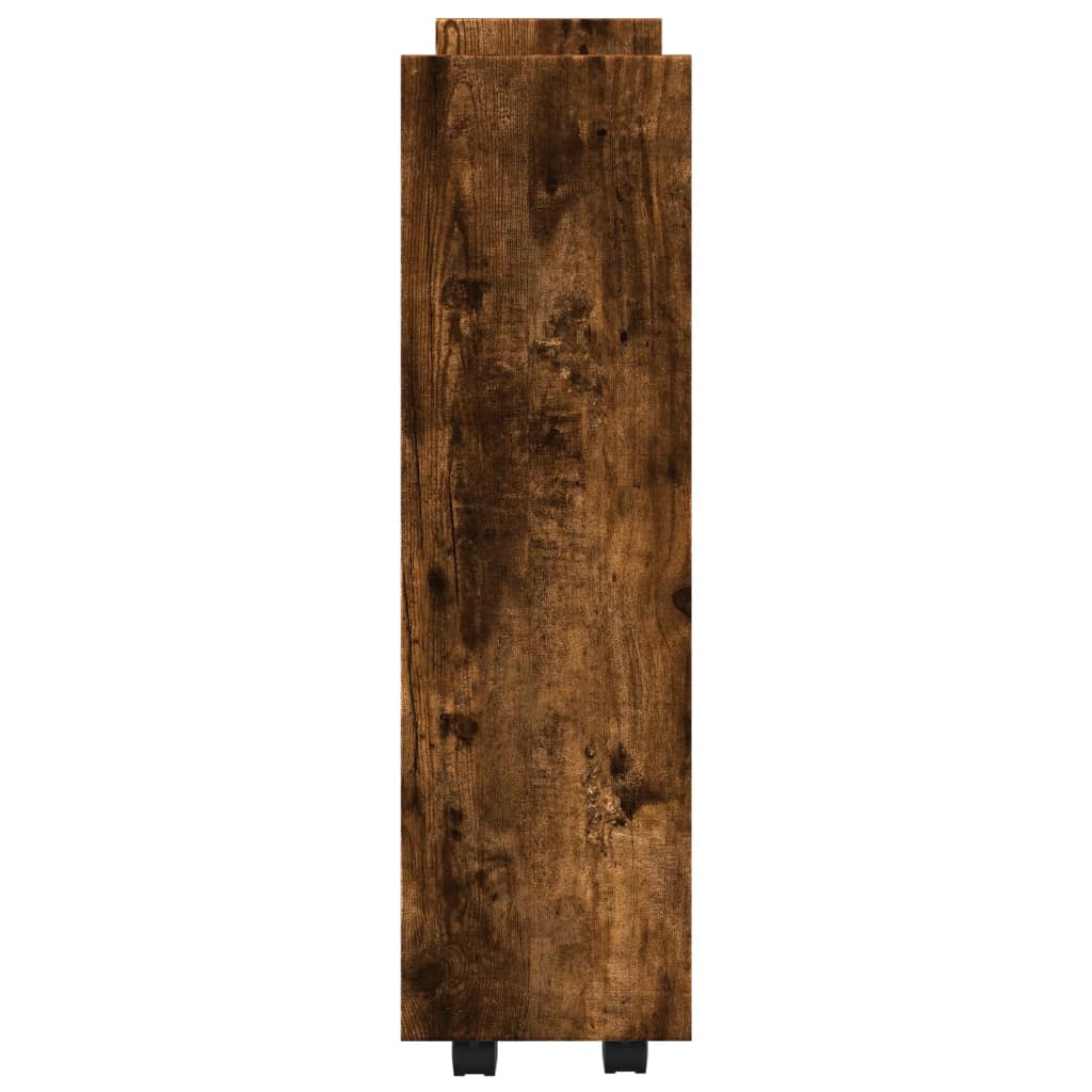 Trólei arrumação estreito 3prat. deriv. madeira carvalho fumado - Image 4