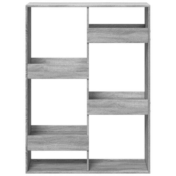 Divisória 100x33x135 cm derivados de madeira cinzento sonoma - Image 3