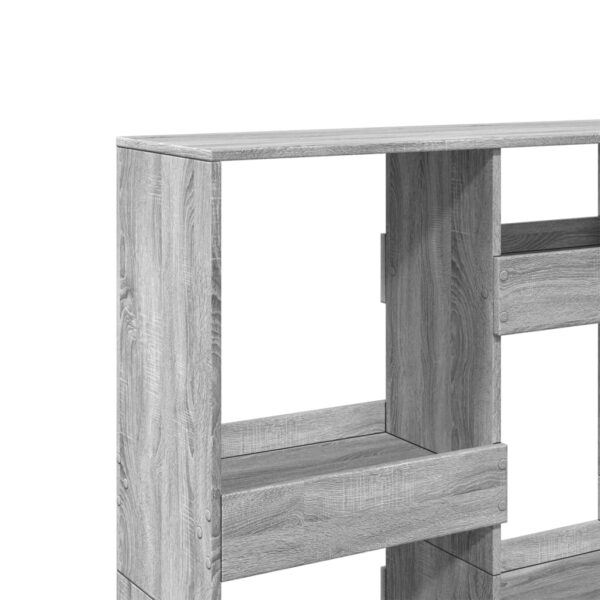 Divisória 100x33x135 cm derivados de madeira cinzento sonoma - Image 6