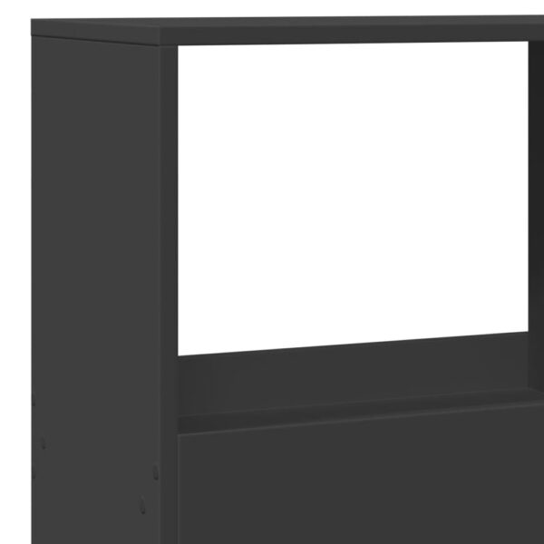 Divisória 100x33x155,5 cm derivados de madeira preto - Image 6