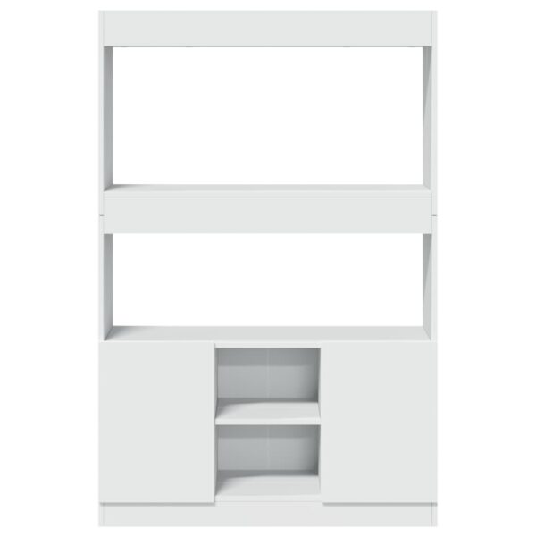 Armário alto 92x33x140 cm derivados de madeira branco - Image 4