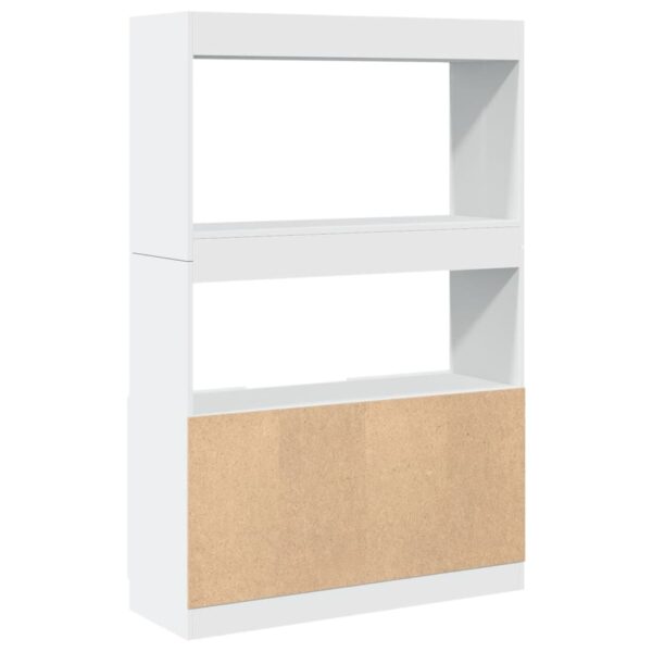 Armário alto 92x33x140 cm derivados de madeira branco - Image 6