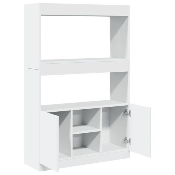 Armário alto 92x33x140 cm derivados de madeira branco - Image 7