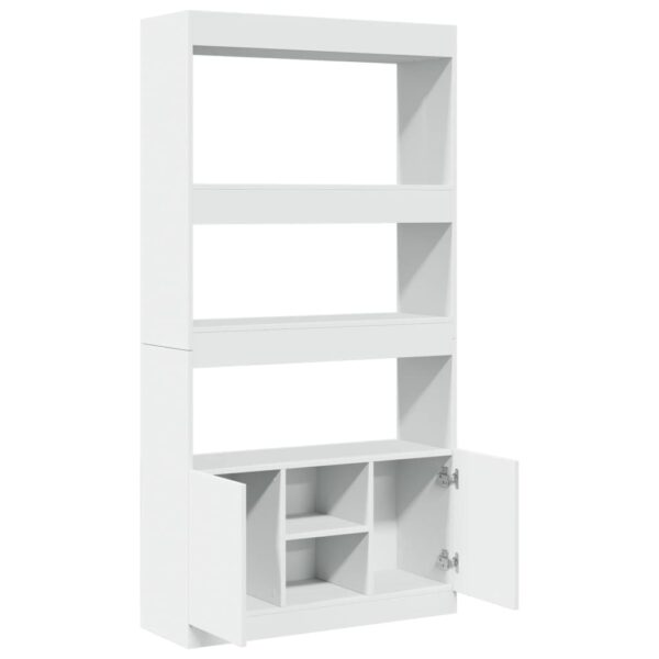 Armário alto 92x33x180 cm derivados de madeira branco - Image 7