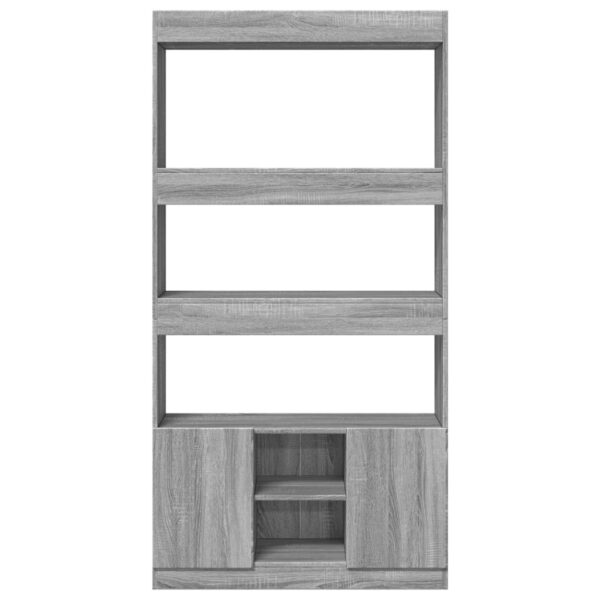 Armário alto 92x33x180 cm derivados de madeira cinzento sonoma - Image 3
