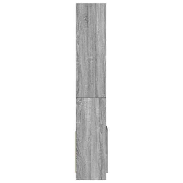 Armário alto 92x33x180 cm derivados de madeira cinzento sonoma - Image 4