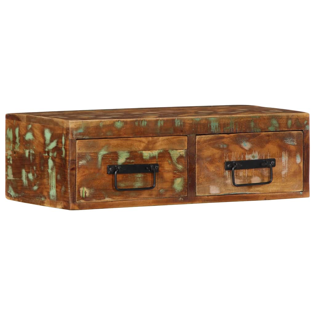 Armário de TV para parede 60x30x19 cm madeira recuperada maciça - Image 3